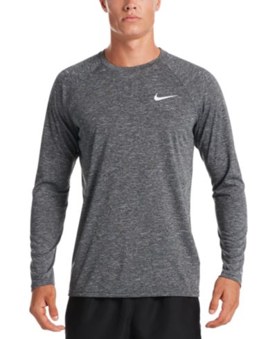 Nike Мужская длинная футболка для плавания Heather Hydroguard