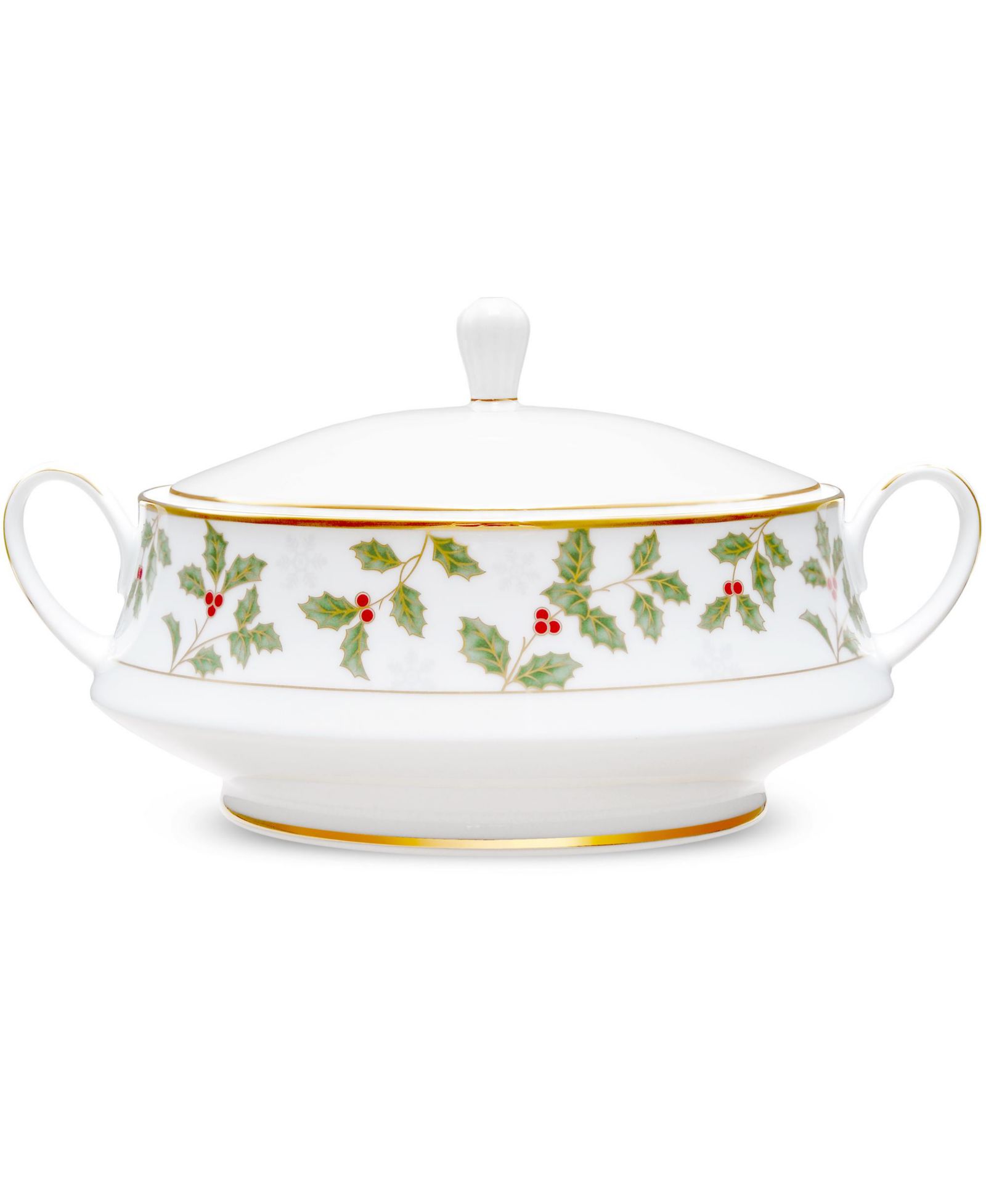 Noritake декоративная чаша для овощей Holly & Berry Gold, 10.25", 48 oz.