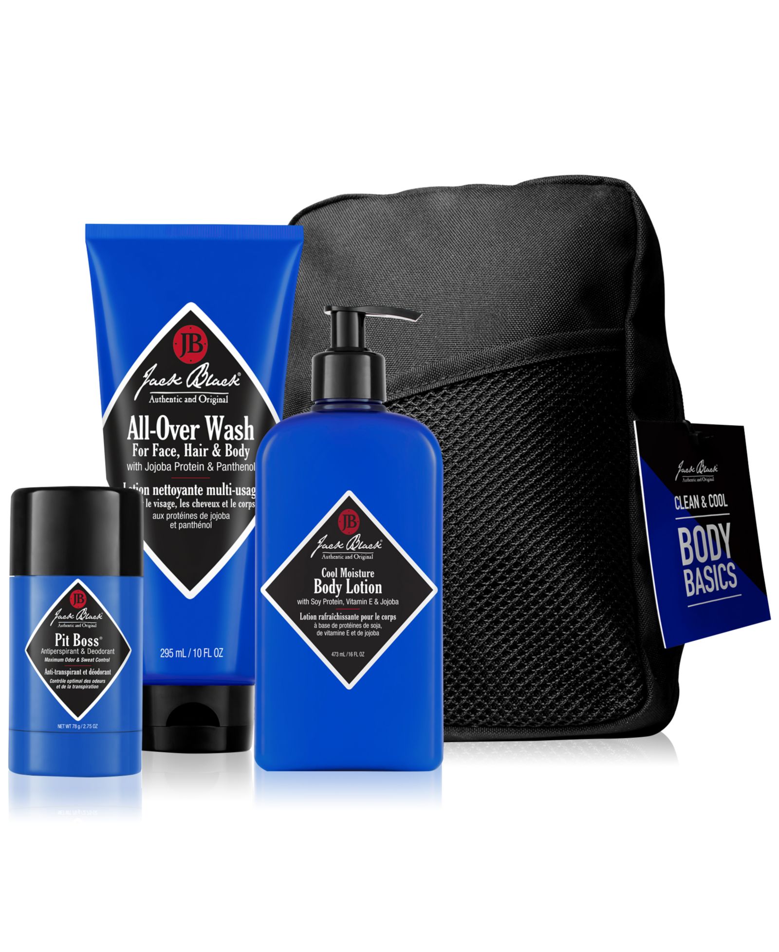 Jack Black 4-Pc. Clean & Cool Body Basics Set