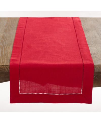 Скатерть-дорожка Saro Lifestyle Classic Hemstitch Border, 16" x 120"