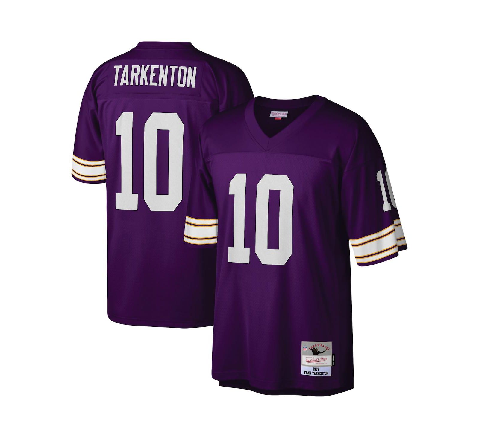 Мужская джерси Mitchell & Ness Fran Tarkenton Minnesota Vikings Replica Throwback