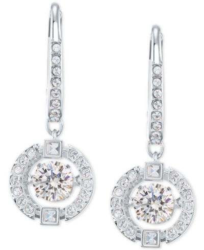 Серьги Swarovski Silver-Tone Caged Crystal Drop