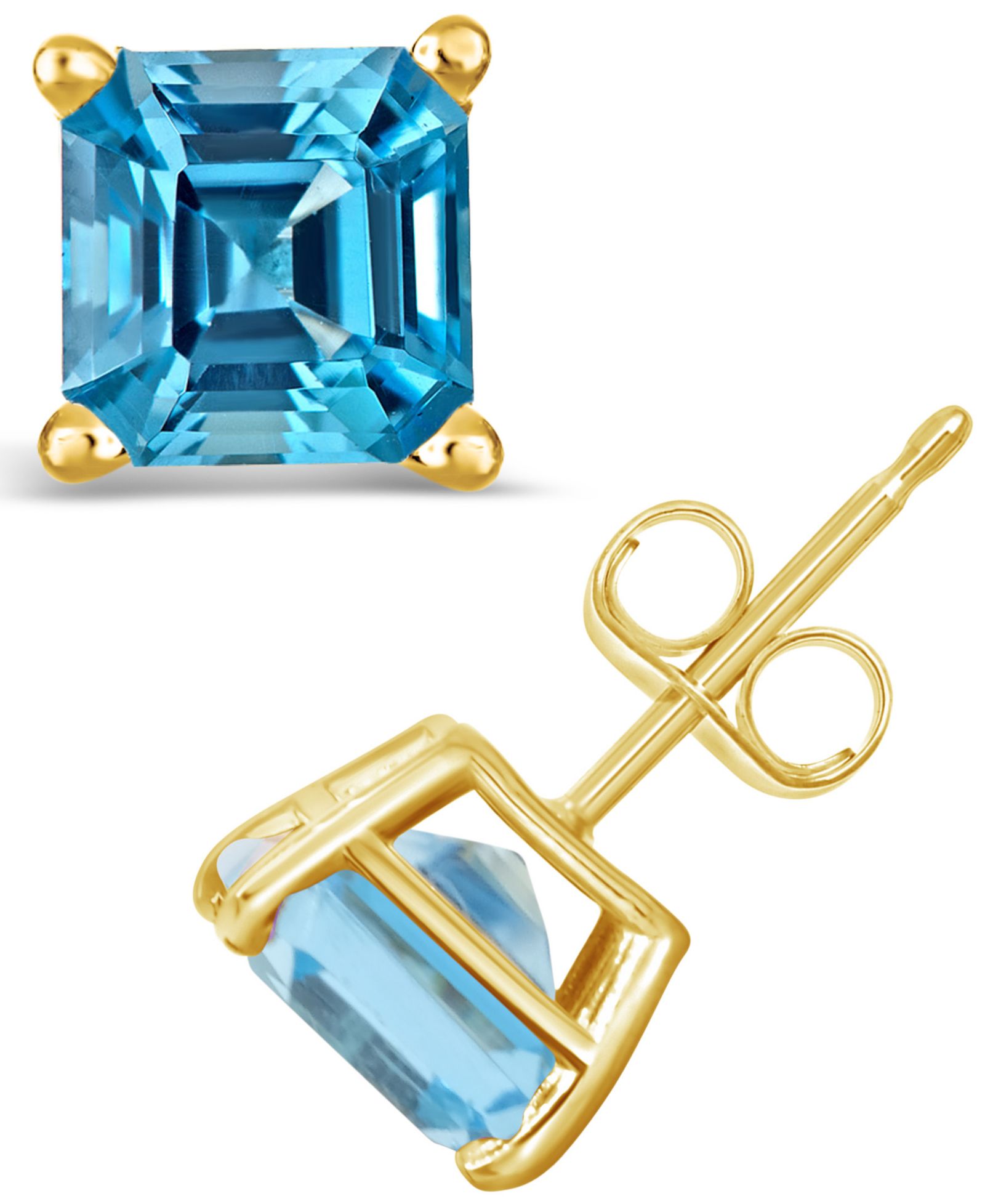 Garnet (2-1/2 ct. t.w.) Stud Earrings in 14K Yellow Gold (Also in Peridot & Citrine)