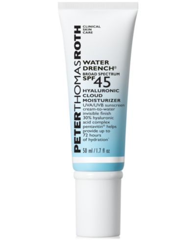 Peter Thomas Roth Water Drench увлажняющий солнцезащитный крем с гиалуроновой кислотой SPF 45, 1.7 oz
