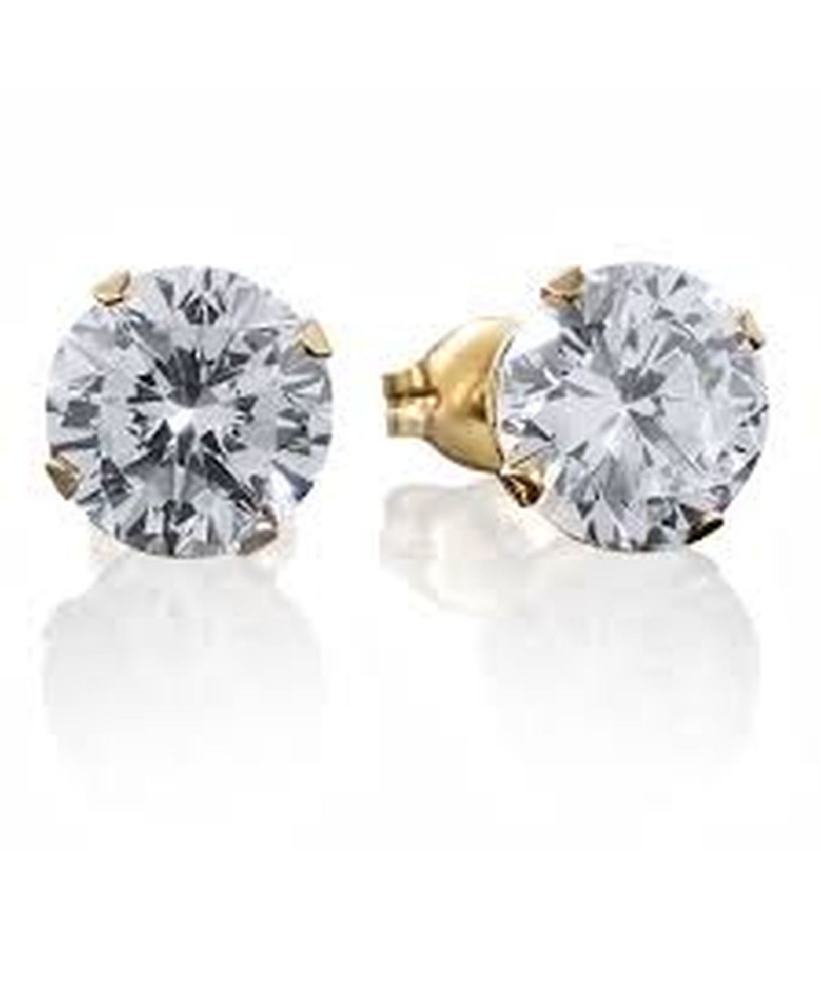 STEELTIME Stainless Steel 18K Micron Gold Plated Stud Earrings
