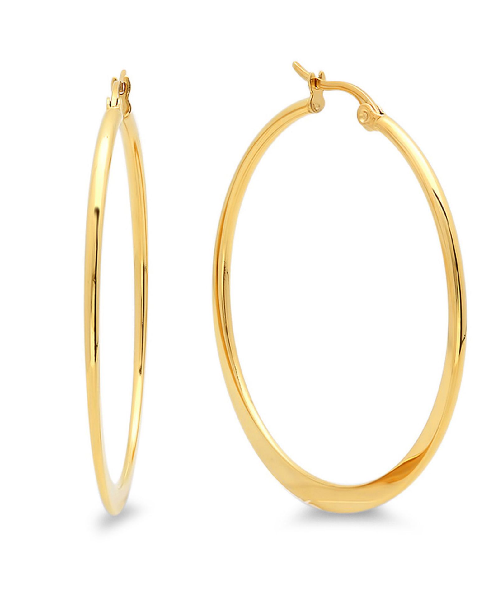 Серьги-кольца STEELTIME 18K Gold Plated Stainless Steel