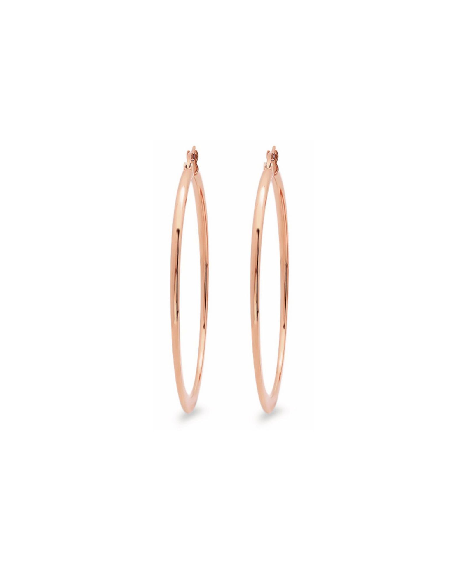 STEELTIME серьги-кольца из нержавеющей стали с напылением 18K Rose Gold