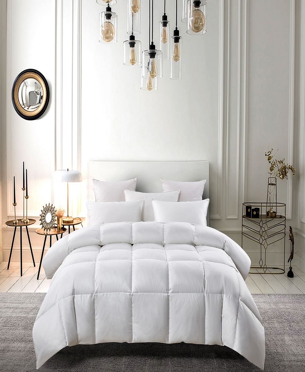 Serta White Down Fiber & Feather Extra Warmth Comforter, Full/Queen