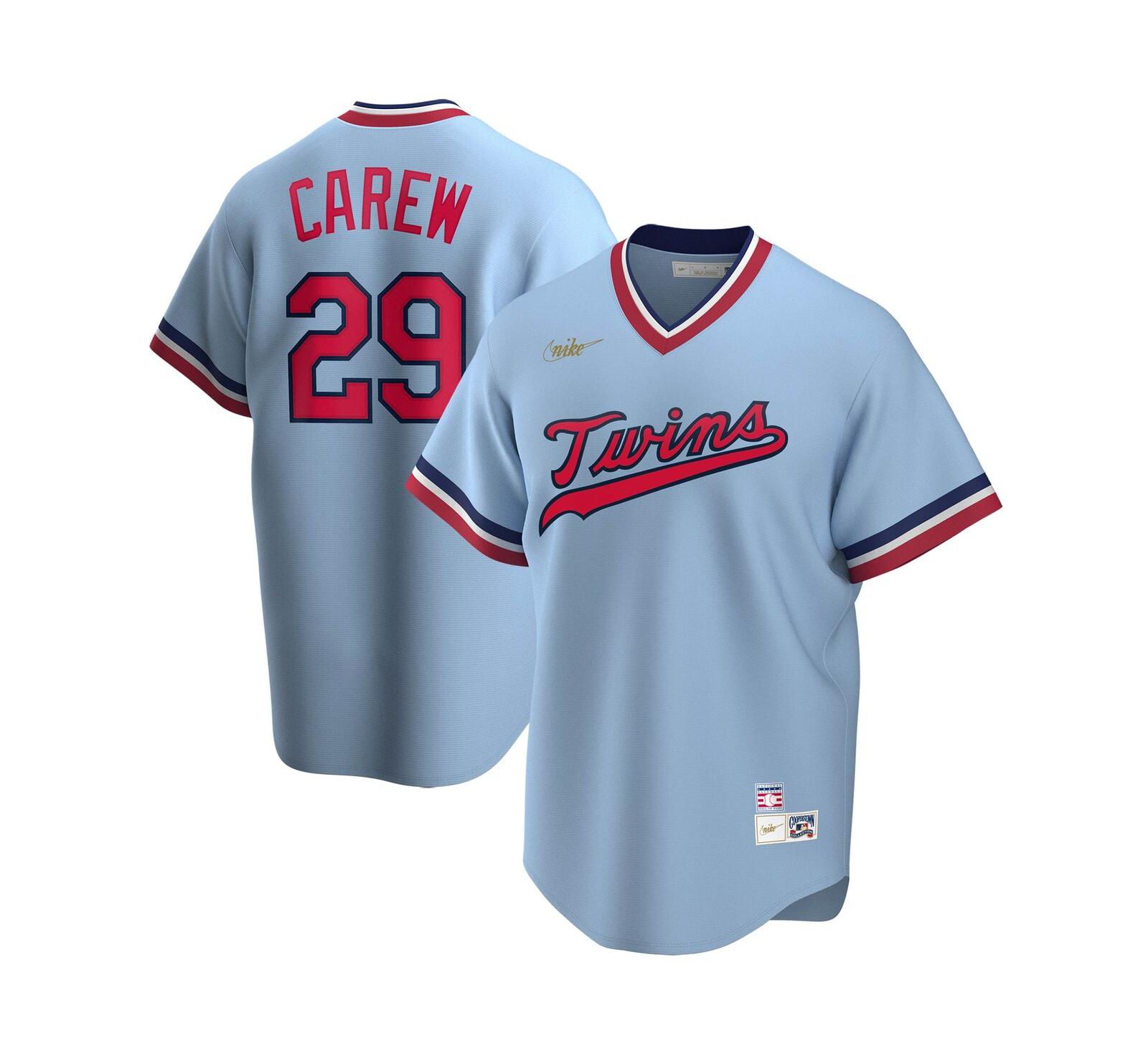Мужская джерси Nike Rod Carew Minnesota Twins Coop Player Replica