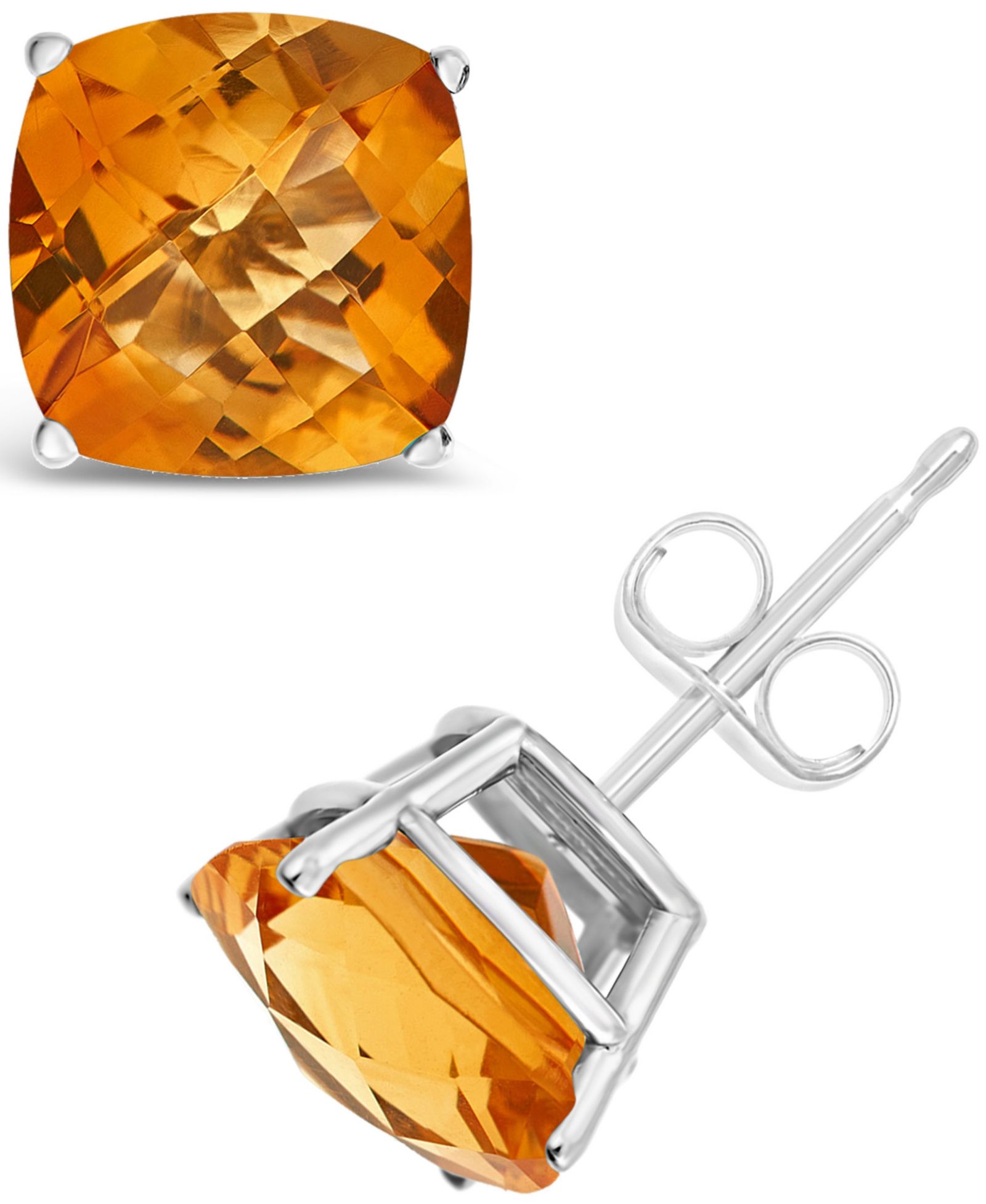 Citrine (3-3/4 ct. t.w.) Stud Earrings in Sterling Silver