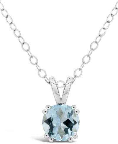 Подвеска-кулон с аквамарином (1-1/4 ct. t.w.) из стерлингового серебра