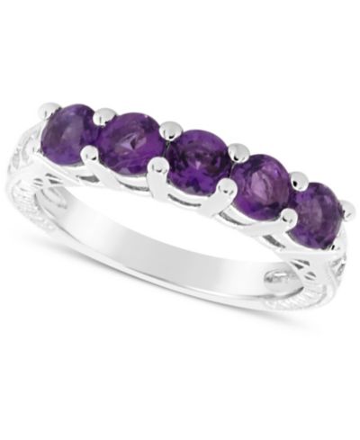 Macy's Кольцо с голубым топазом (1-1/2 ct. t.w.) из стерлингового серебра