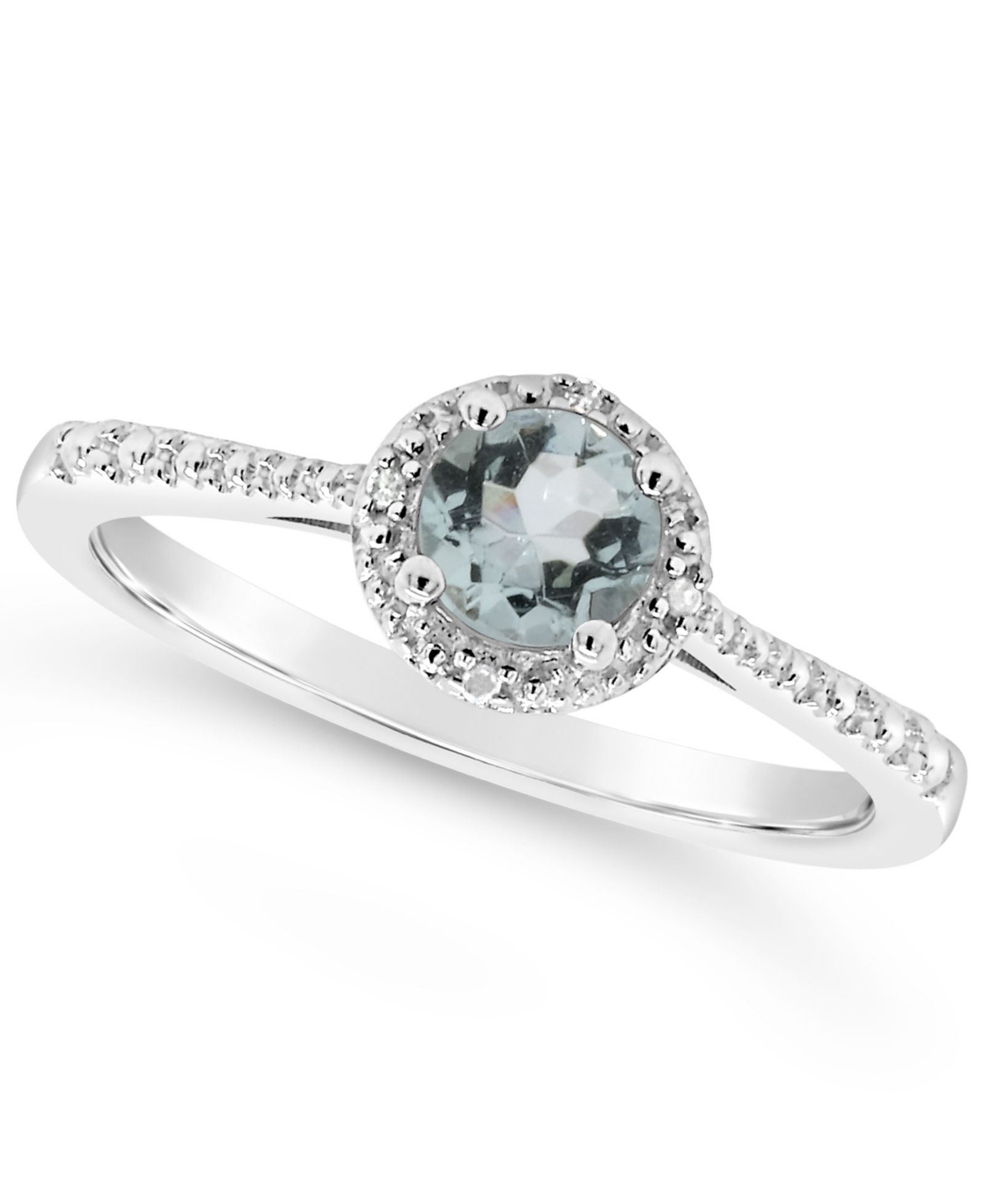 Кольцо Emerald (1/2 ct. t.w.) and Diamond Accent в стерлинговом серебре