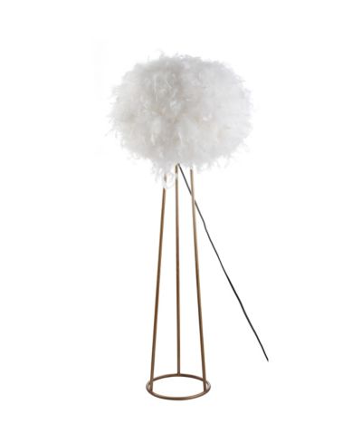 Stork 52" Feather Led Floor Lamp