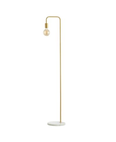 Vega 60" Minimalist Edison, Marble Floor Lamp