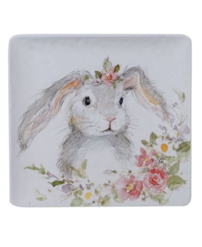 Certified International Sweet Bunny Square Platter