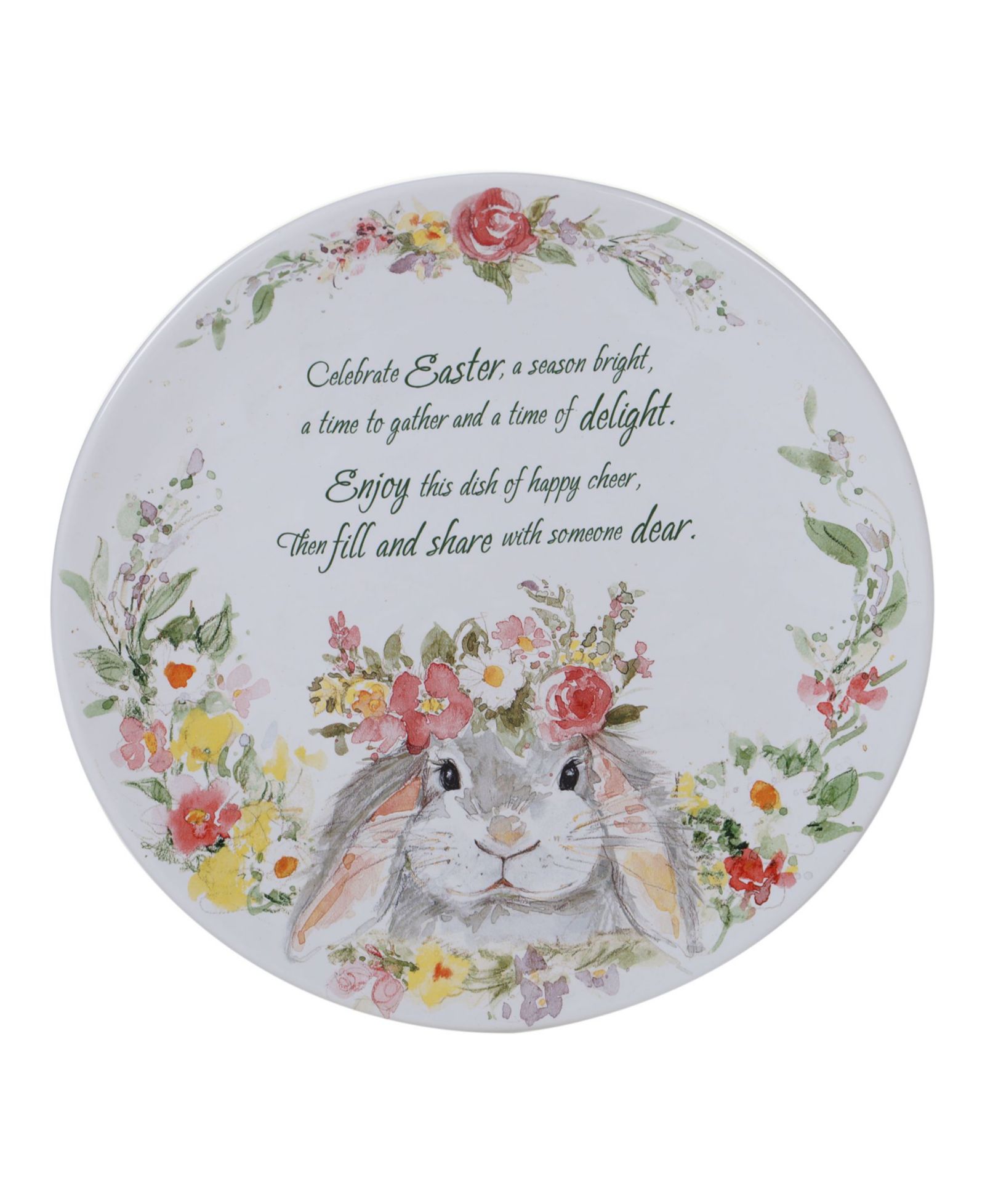 Круглая тарелка Certified International Sweet Bunny Round Pass Along