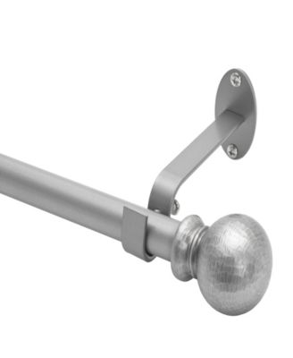 Elrene Home Fashions Farmhouse 0.75" Diameter Adjustable Curtain Rod Set с рустикальными круглыми наконечниками