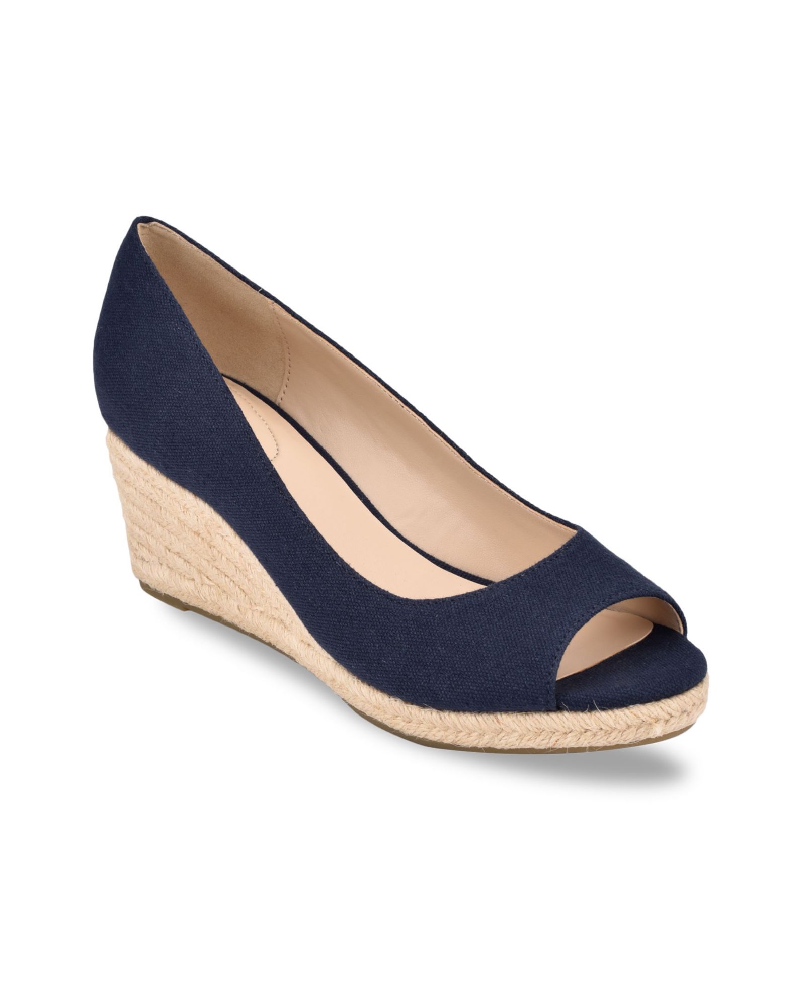 Bandolino Women's Nuri Peep-Toe Espadrille Wedges