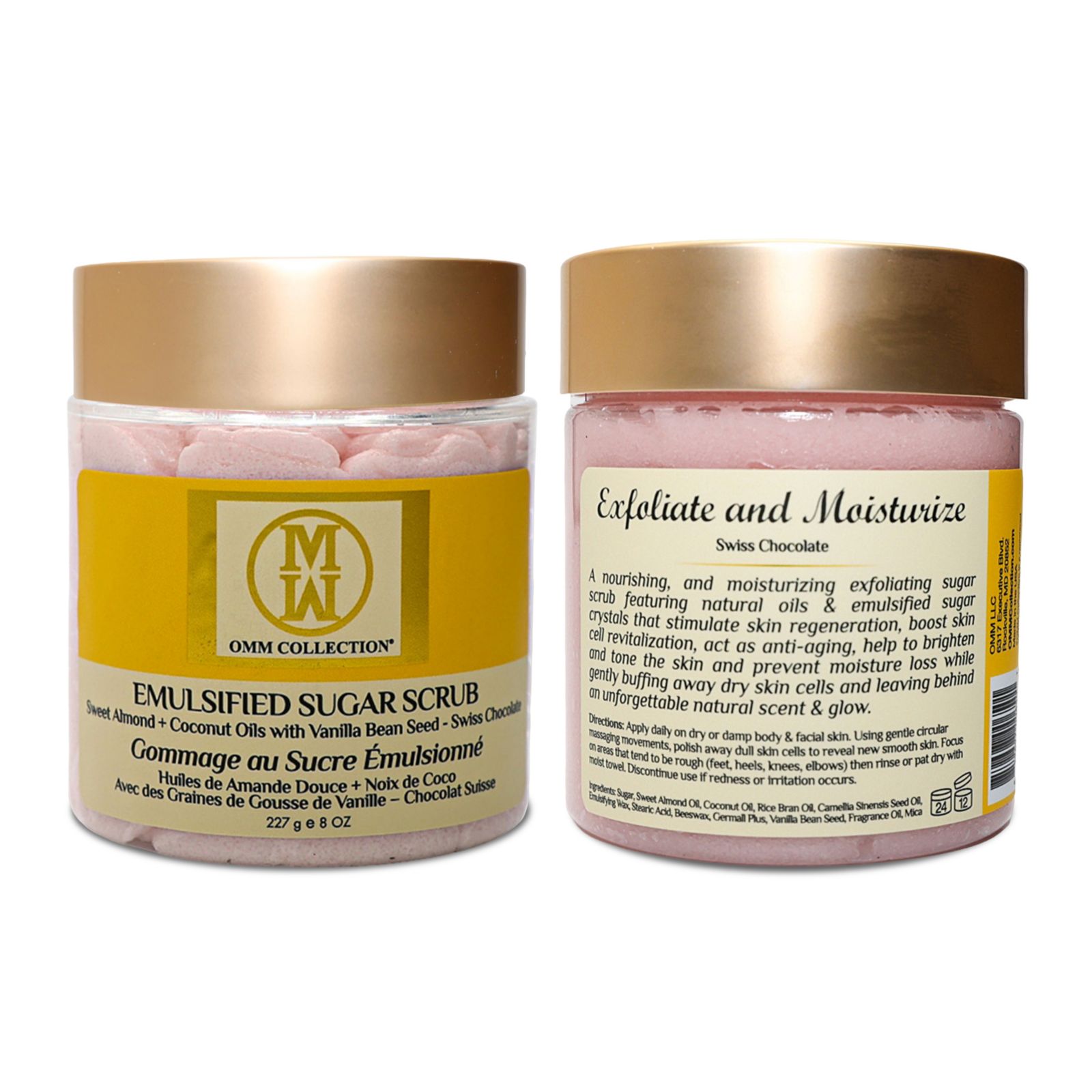 OMM Collection Emulsified Sugar Scrub - Swiss Chocolate 8oz