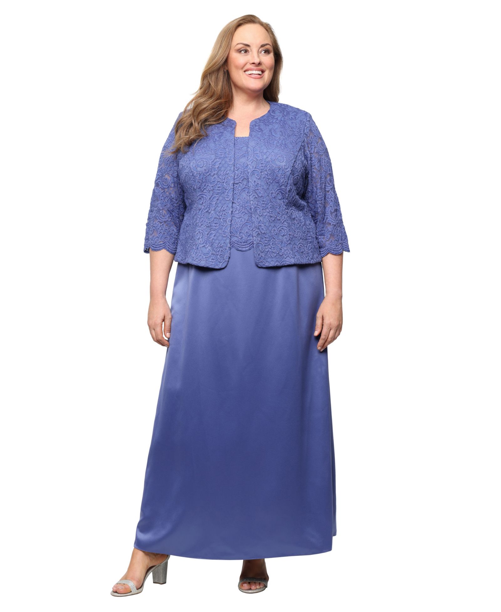 Alex Evenings Plus Size Lace Dress & Jacket