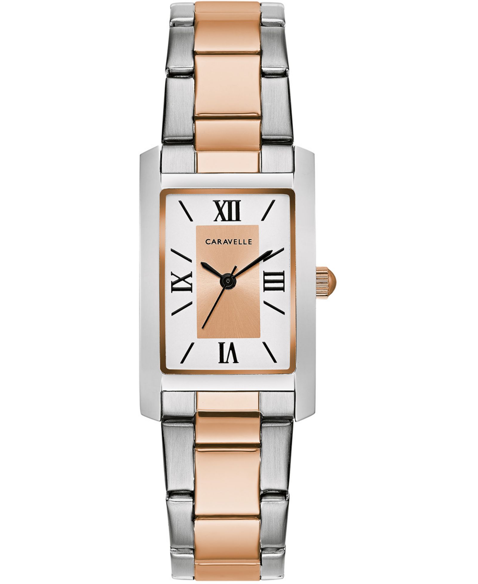 Женские часы Caravelle Two-Tone Stainless Steel 21x33mm