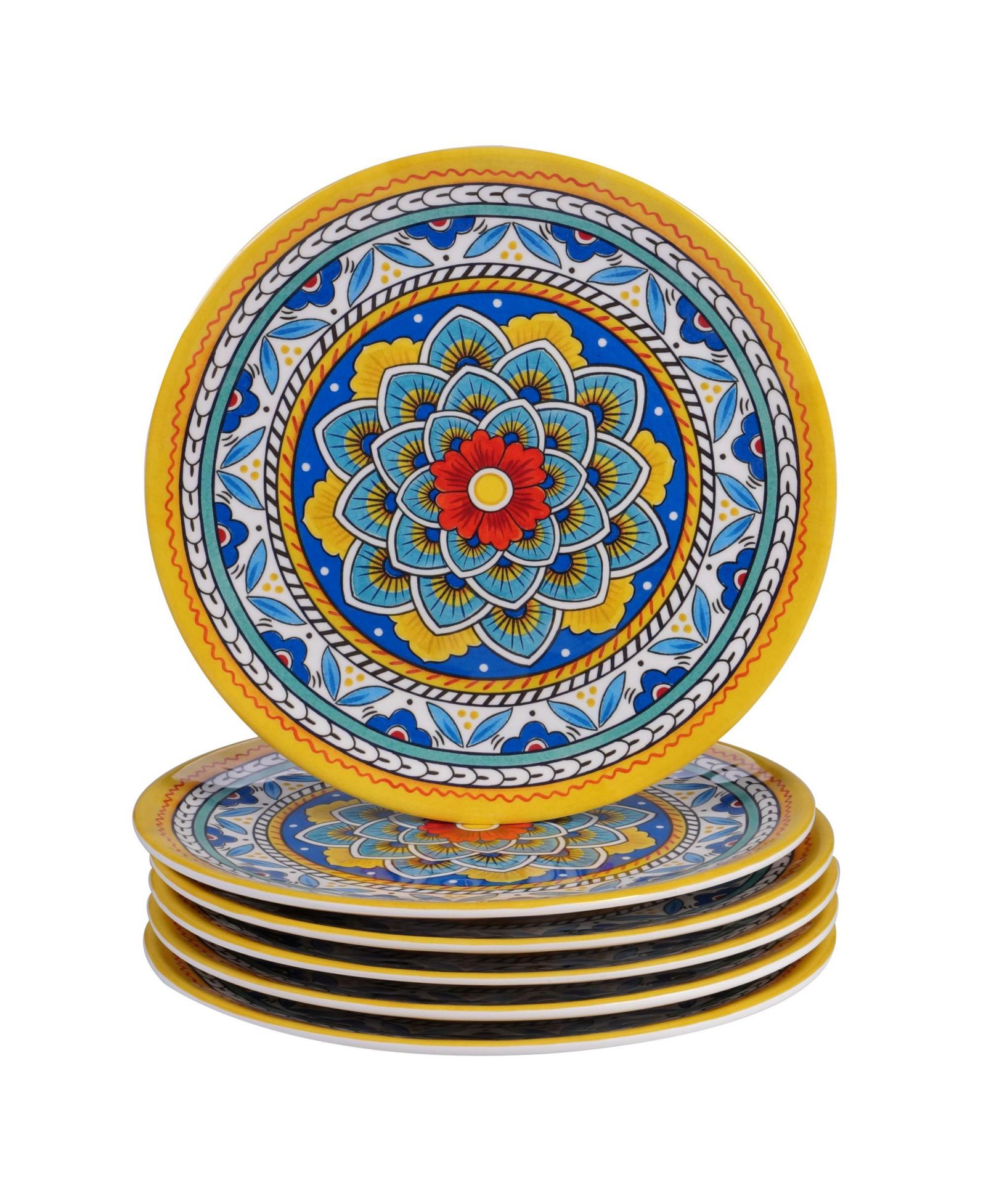 Certified International Portofino Melamine Salad Plates, Set of 6
