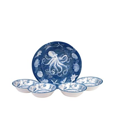 Certified International Oceanic набор для салата из 5 предметов, меламин