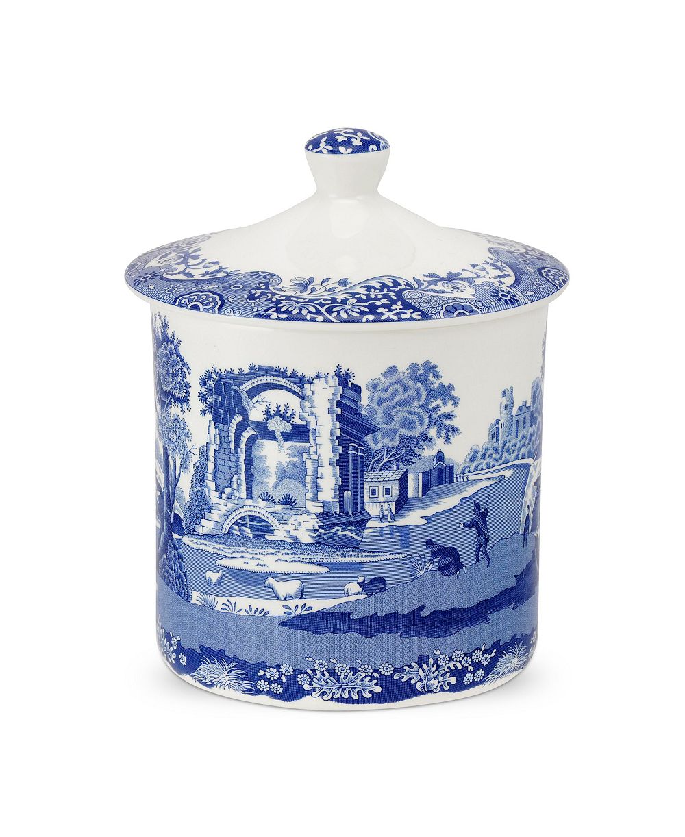 Spode Blue Italian Storage Jar