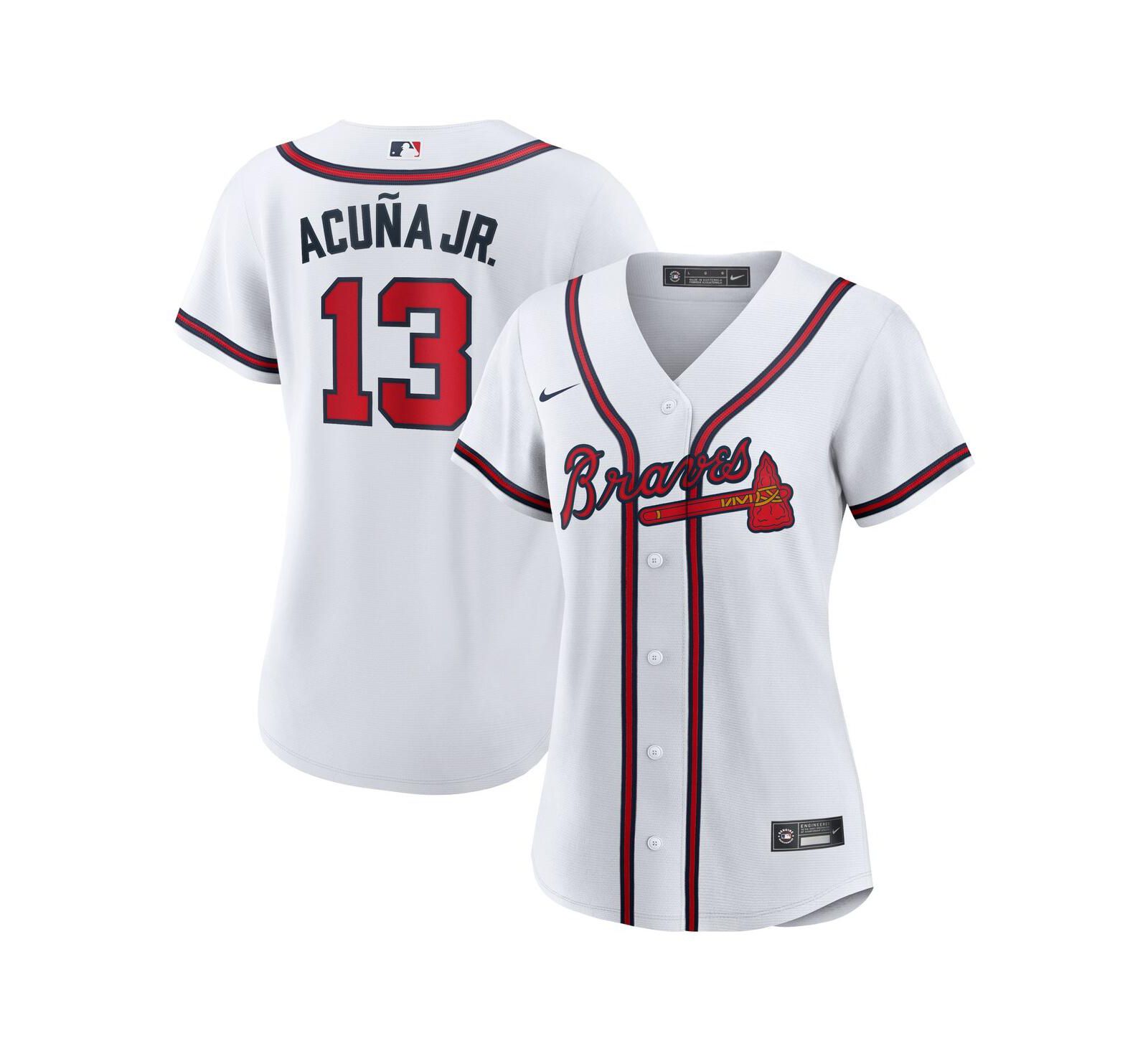 Nike Atlanta Braves Women's Ronald Acuna Official Player Replica Jersey