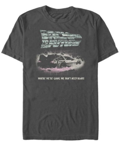 Мужская футболка Fifth Sun Back to the Future Franchise Delorean We Don't Need Roads с коротким рукавом