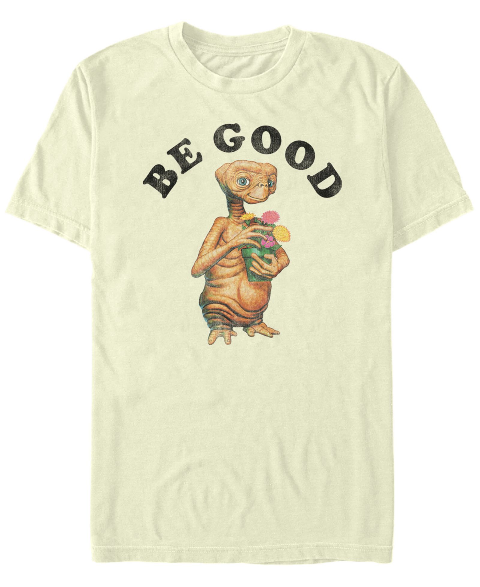Fifth Sun E.T. the Extra-Terrestrial Men's Holding Flower Pot Short Sleeve T-Shirt