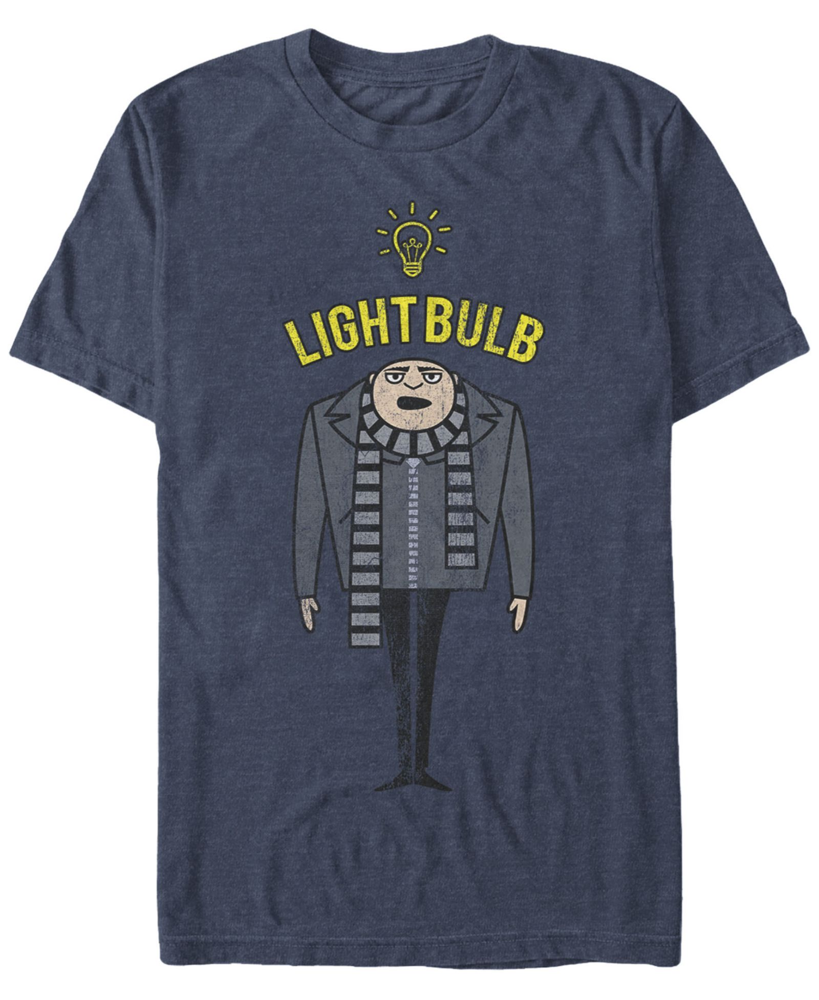 Fifth Sun Minions Men's Gru Light Bulb Short Sleeve T-Shirt