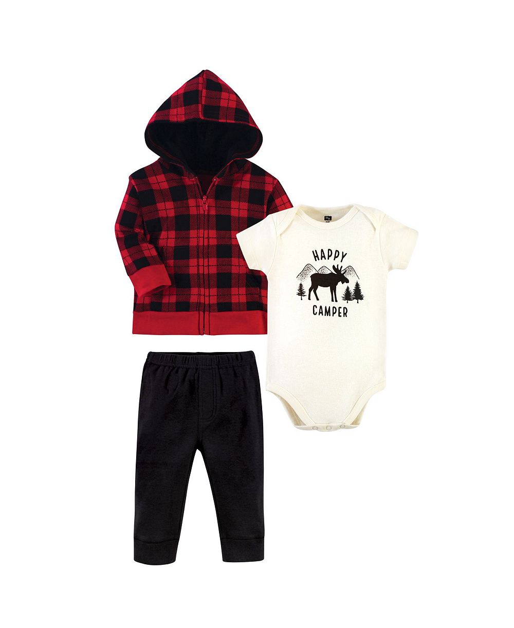 Комплект одежды Hudson Baby для мальчиков Hudson Cotton Hoodie, Bodysuit или Tee и брюки