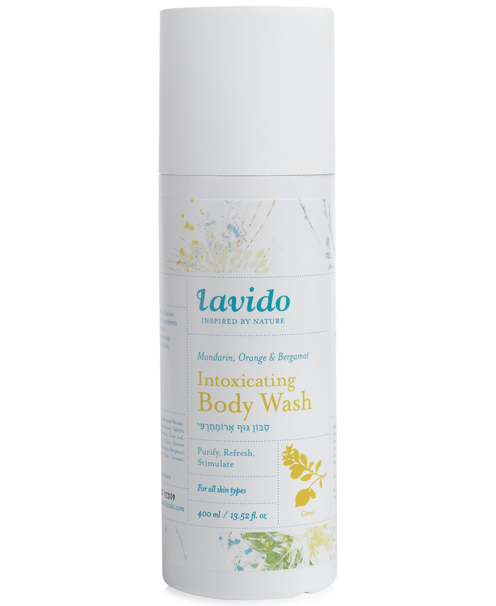 Lavido очищающий гель для душа - Mandarin, Orange & Bergamot, 13.52 oz.