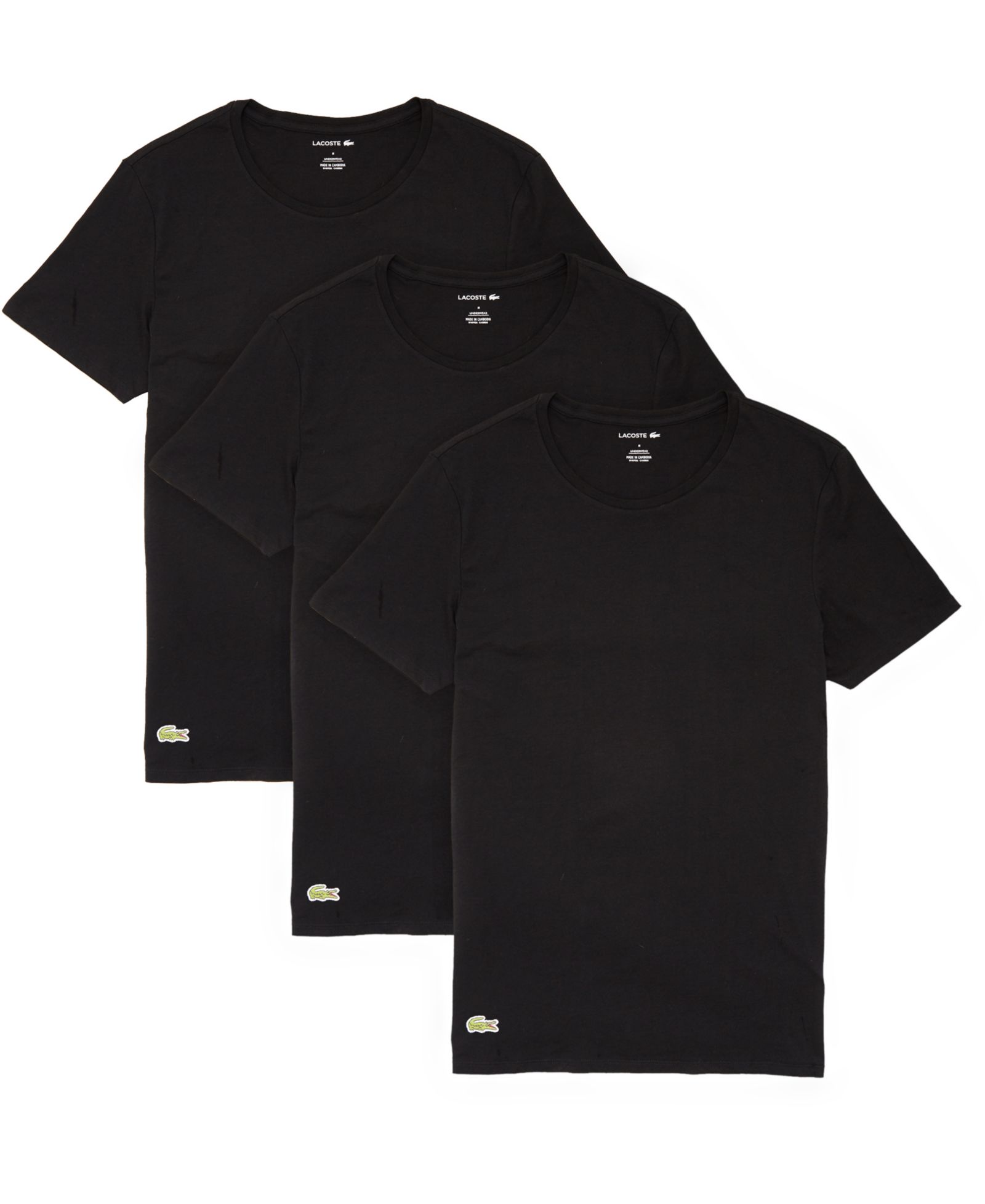 Men's Regular Fit Crewneck Cotton Undershirts, 3-Pack