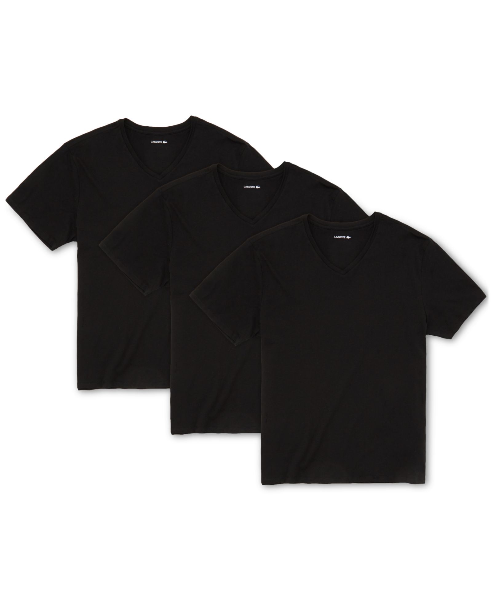 Men's Essential Cotton V-Neck Regular - Fit Undershirts,  3-Pack