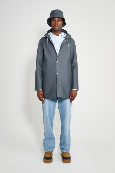 Stutterheim Women's Stockholm Long Sleeve Hooded Raincoat