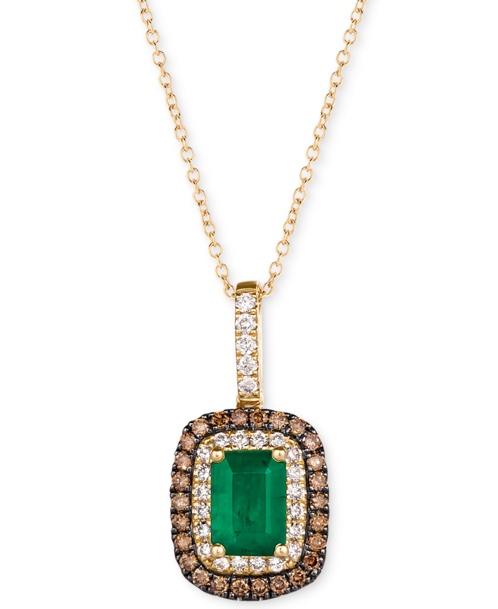 Подвеска Le Vian Emerald & Diamond в золоте 14k