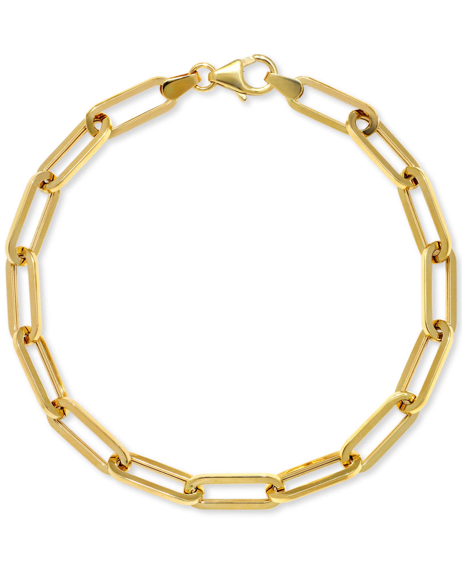 Браслет Italian Gold Paperclip Link из 14k Gold