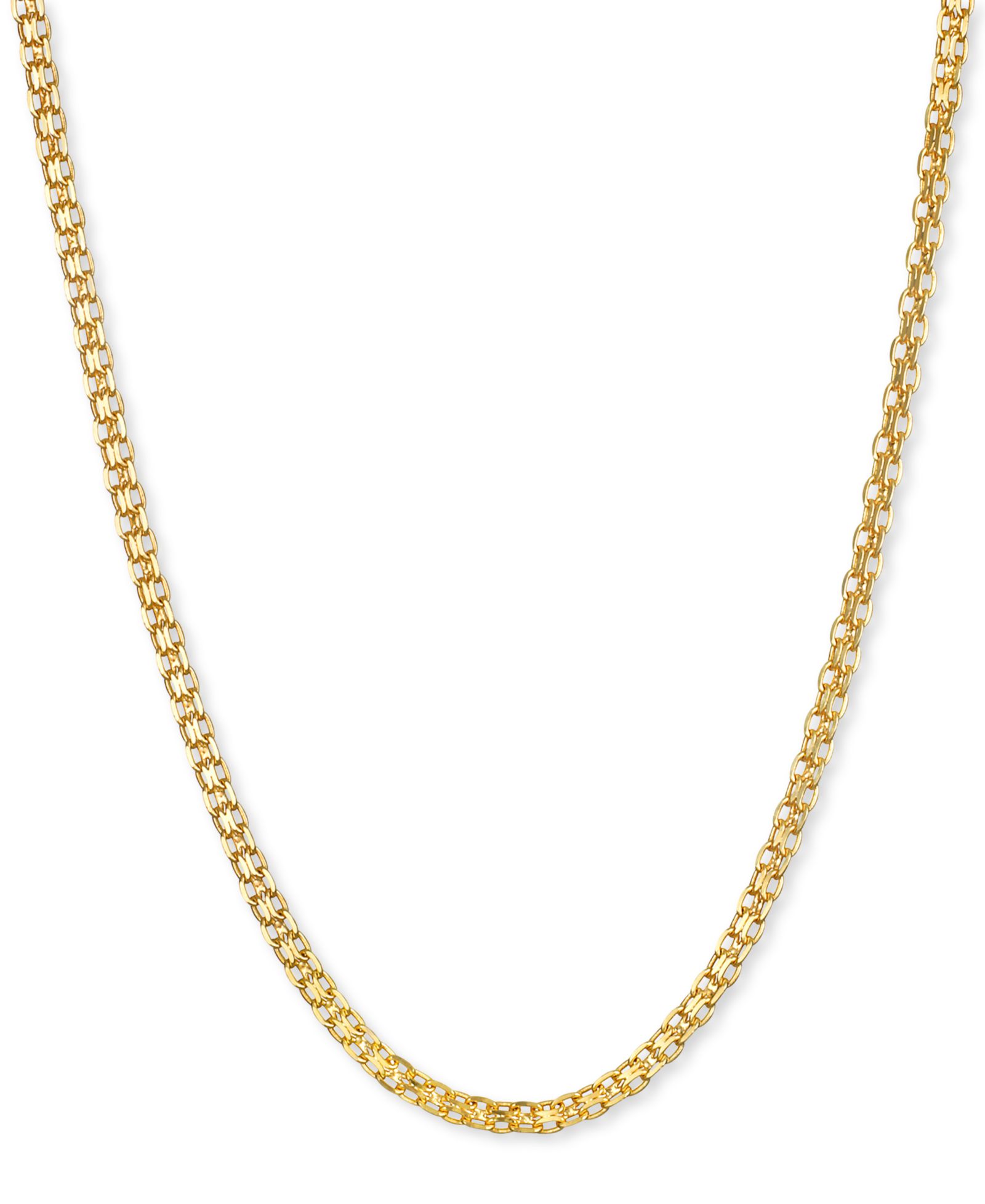 Цепочка ожерелье Bismark Link 18" (1-1/2mm) в золоте 14k