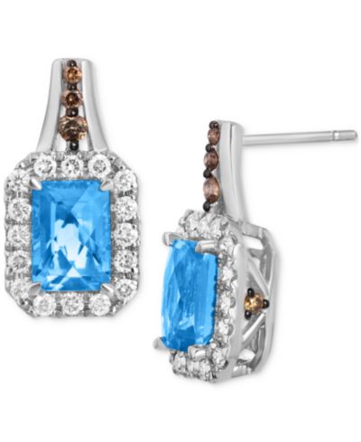 Le Vian® Cinnamon Citrine (2 ct. t.w.) & Diamond (5/8 ct. t.w.) серьги-гвоздики в 14k Rose Gold