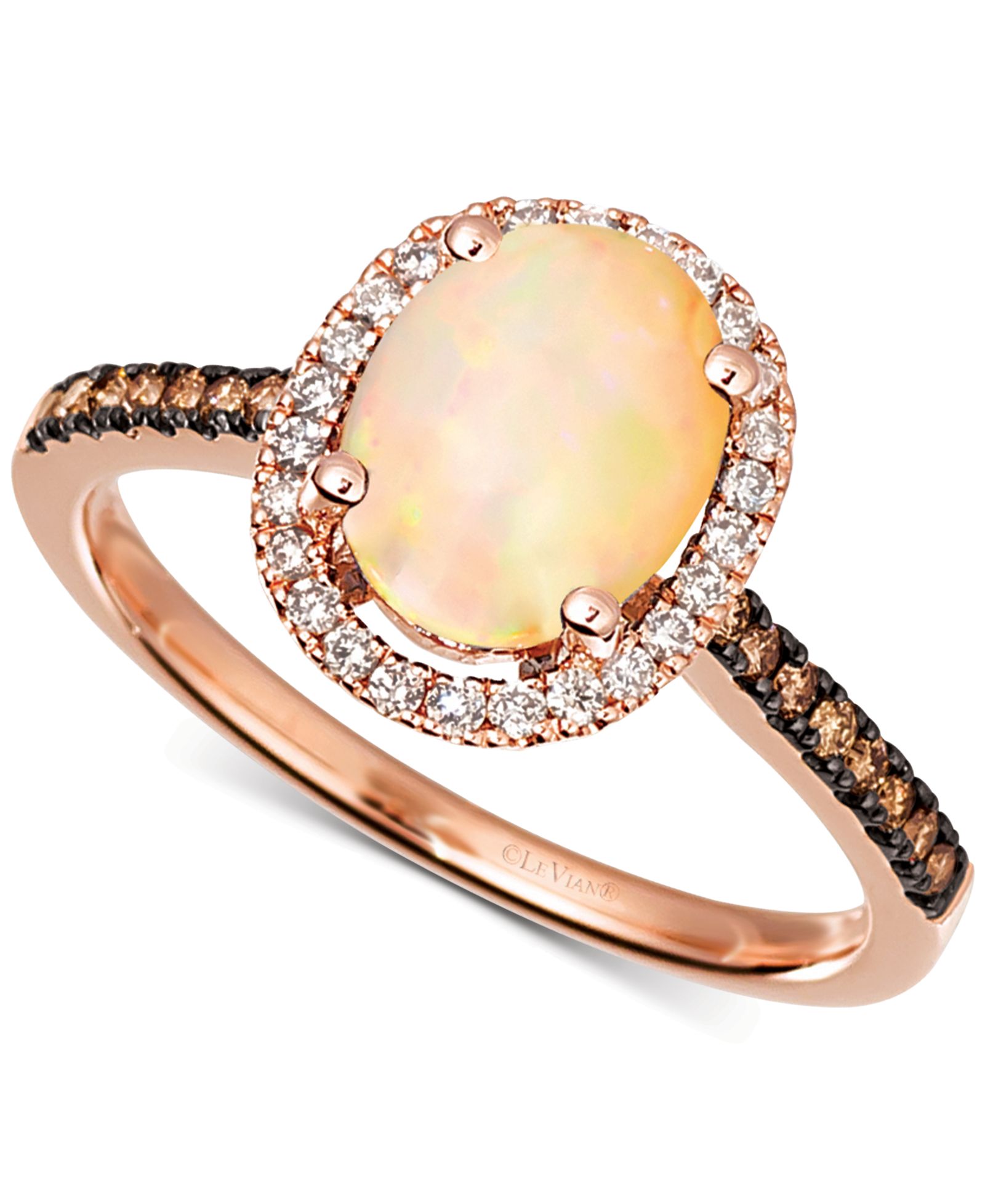 Кольцо Le Vian® Amethyst (1-3/8 ct. t.w.) & Diamond (1/4 ct. t.w) в 14k Rose Gold