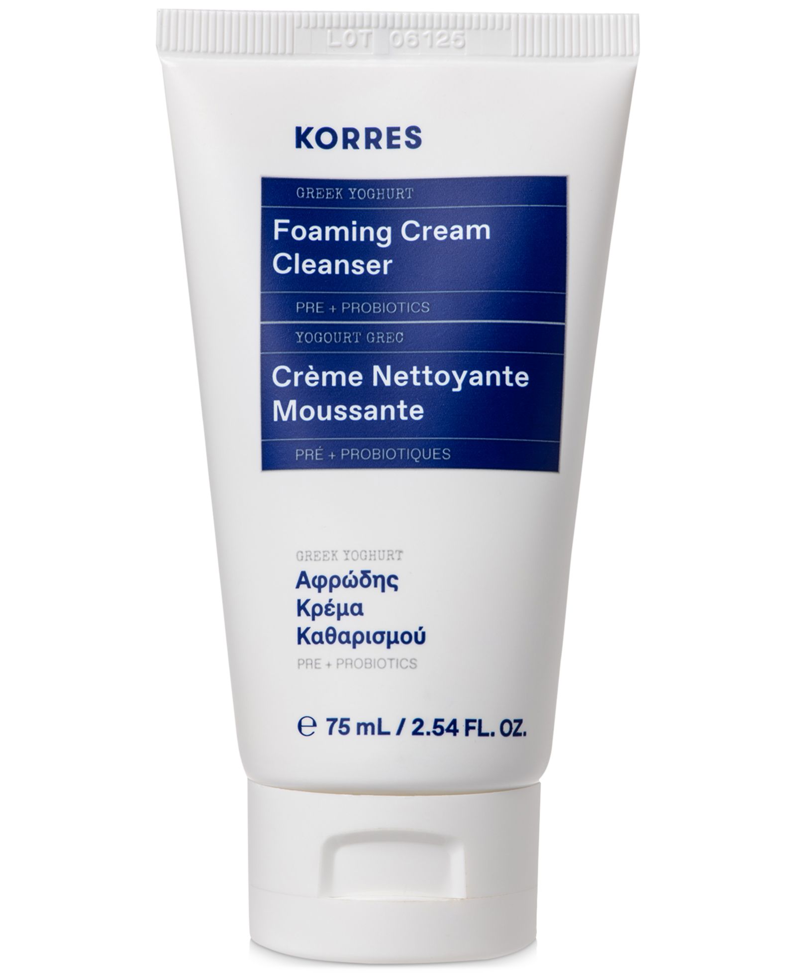 Очищающий пенный крем для лица KORRES Travel-Size Greek Yoghurt