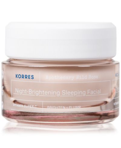 Ночная осветляющая маска для лица Korres Apothecary Wild Rose, 1.3 унции