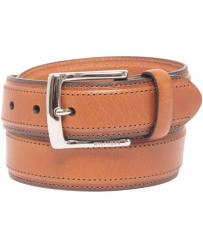 35MM Tommy Hilfiger Men’s Stitched Classic Dress Leather Belt