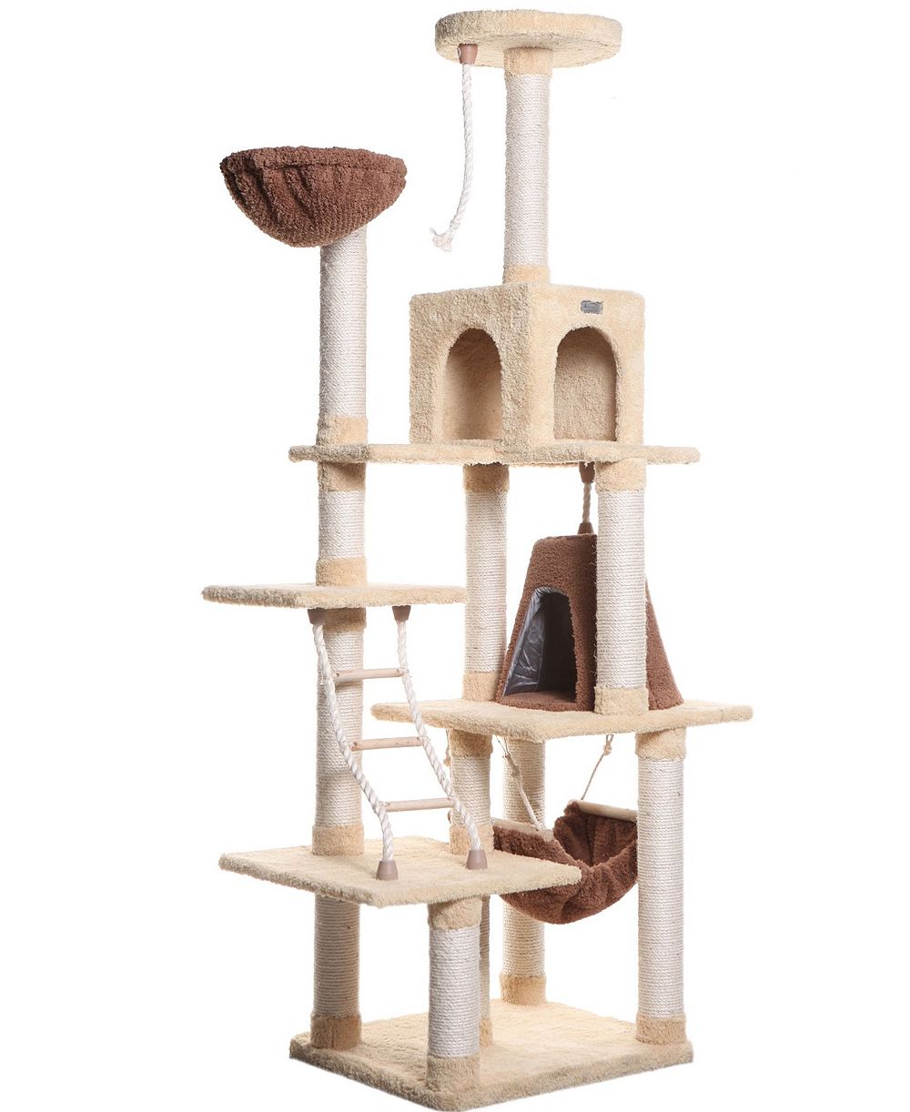 Armarkat игровой домик для кошек Armarkat Real Wood Cat Climber, X7805 с корзиной для отдыха