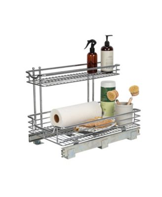 Органайзер для хранения Household Essentials Glidez Steel Pull-Out, 2-Tier Design