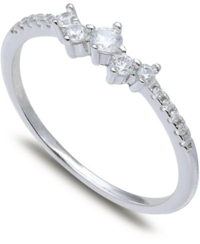 Giani Bernini Cubic Zirconia Scatter Band in Sterling Silver, Created for Macy's