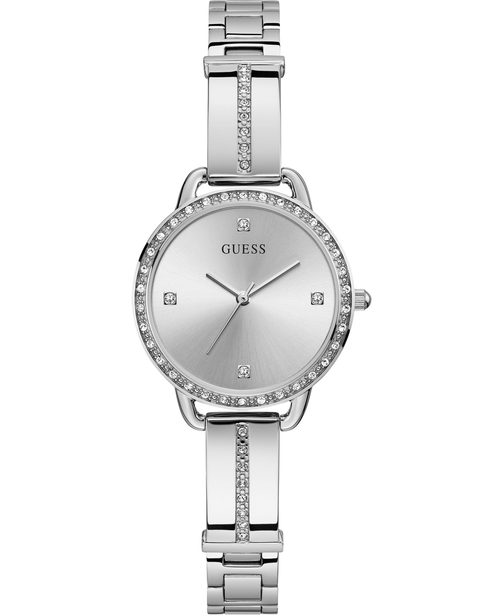 Женские часы GUESS Stainless Steel Semi-Bangle, 30mm